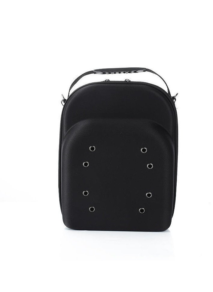 Generic - Hat Case Travel, Hat Carry Case, Cap Carrier, Baseball Cap Storage Case, Hat Box for Baseball Caps, Hat Organizer Holder for 6 Caps, Travel Hat Display Carrier Bag - Image 1