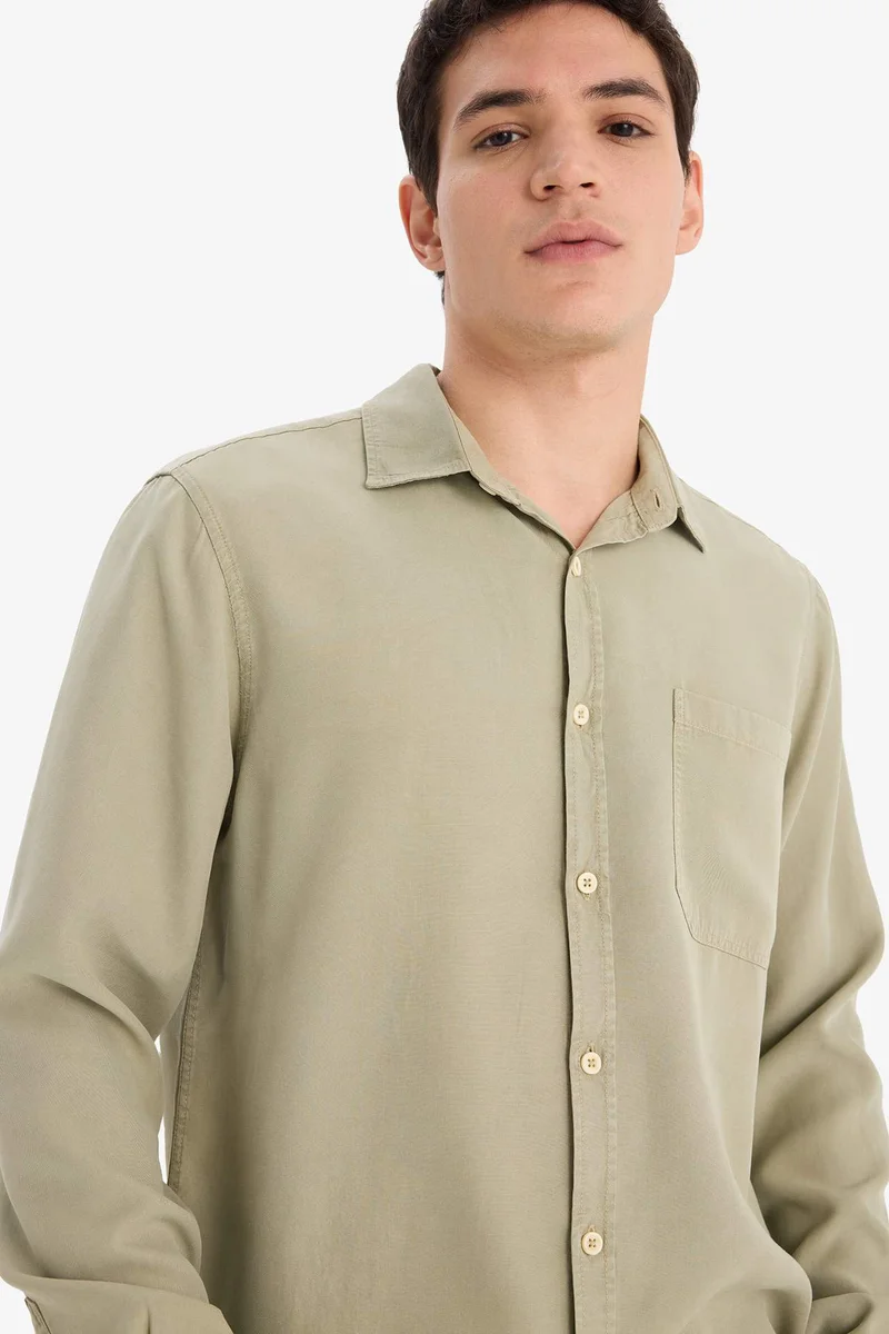 ديفاكتو Regular Fit Sensual Long Sleeve Shirt