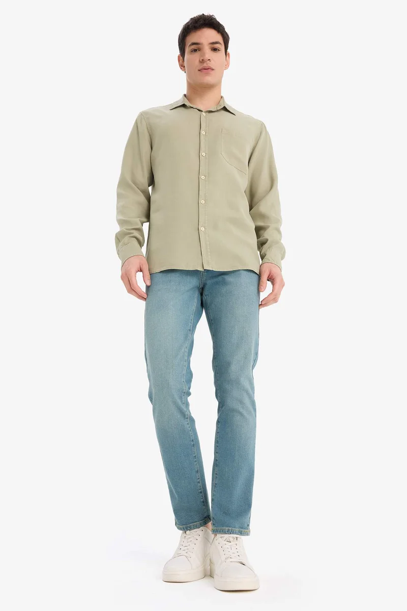 ديفاكتو Regular Fit Sensual Long Sleeve Shirt