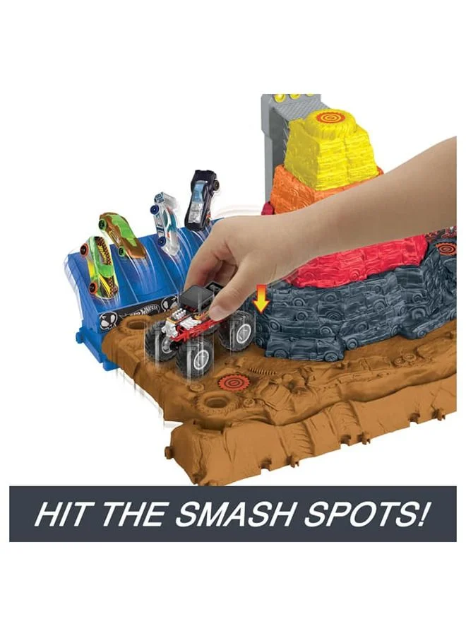 Hot Wheels Hwmt Arena World Main Event Bone Shaker’S Ultimate Crush Yard