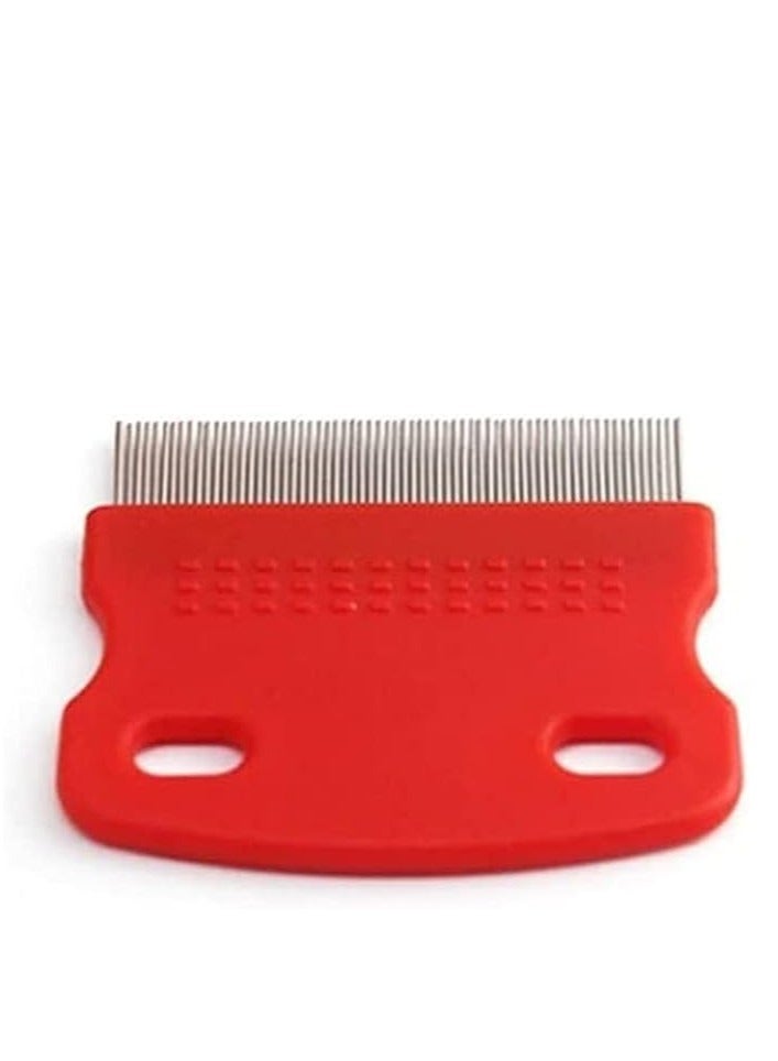 مشط شعر الحيوانات الأليفة من الفولاذ المقاوم للصدأ، فرشاة لإزالة الشعر الطويل الكثيف والفراء، أمشاط الحيوانات الأليفة للكلاب والقطط والأرانب وغينيا - Image 1