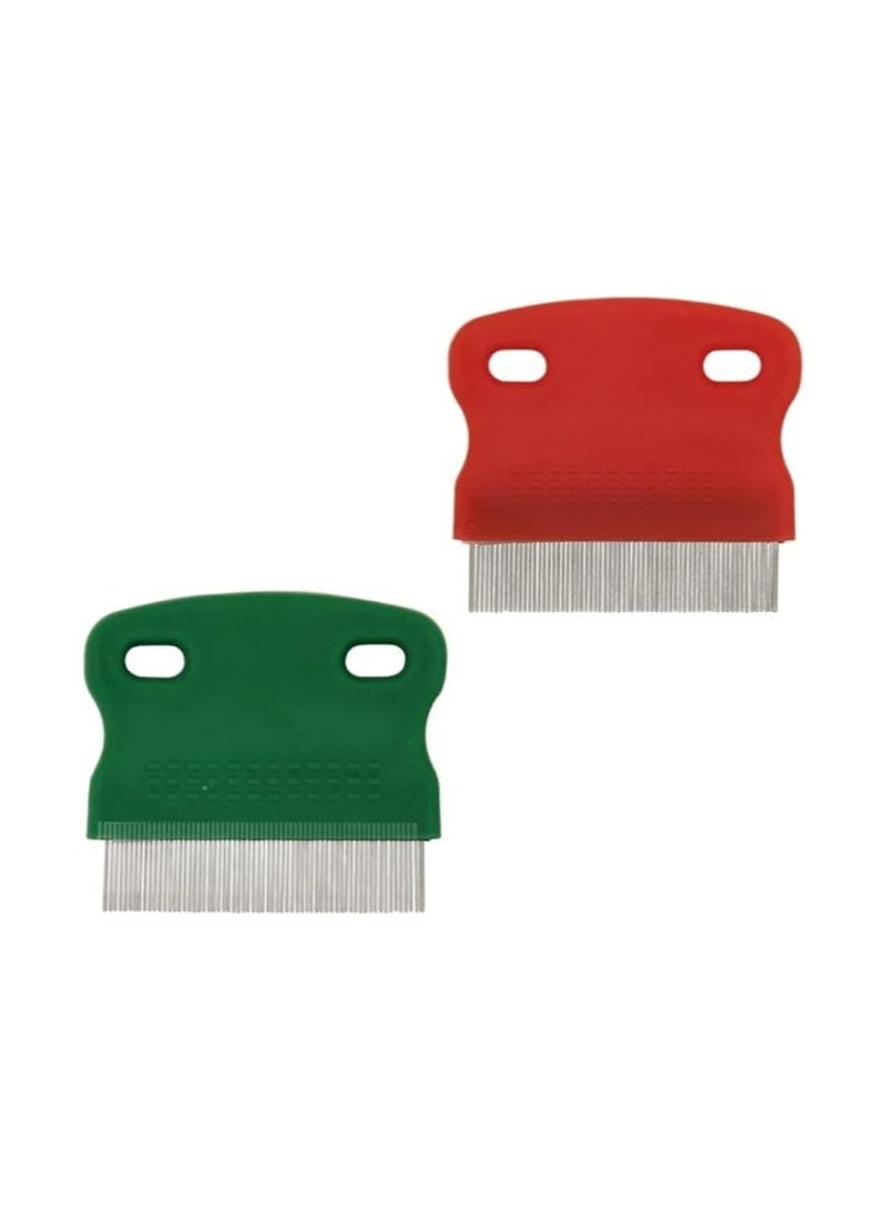 مشط شعر الحيوانات الأليفة من الفولاذ المقاوم للصدأ، فرشاة لإزالة الشعر الطويل الكثيف والفراء، أمشاط الحيوانات الأليفة للكلاب والقطط والأرانب وغينيا - Image 2