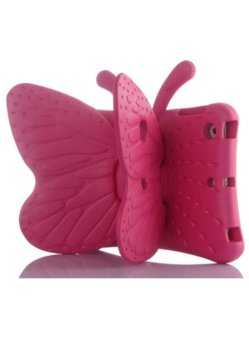 ELTRAZONE iPad 10.2 Case for Kids, iPad 8th 2020 Case, 3D Cute Cartoon Butterfly Cover Non-Toxic EVA Foam Wings Kickstand Kid-Proof Shockproof Bumper Girl Boy Gift for Apple iPad 7 8 Gen 10.2'' - Rose - Image 1