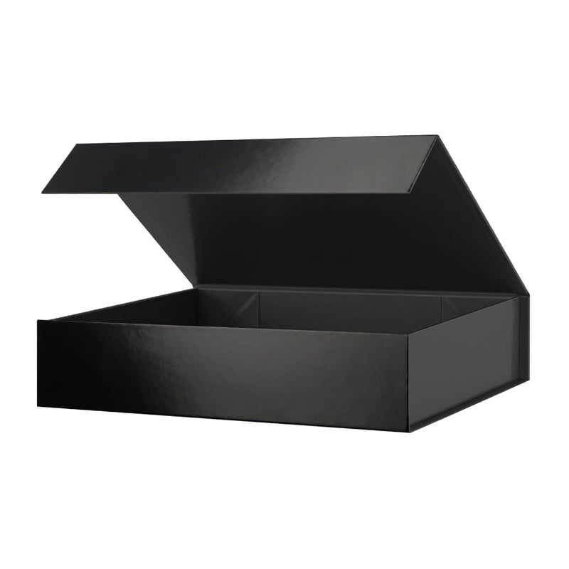 PACKHOME Valentine's Day Large Gift Box 13.5x10x3.5 Inches, Sturdy Shirt Box with Magnetic Lid for Multiple Occasions (Glossy Red) - Image 1