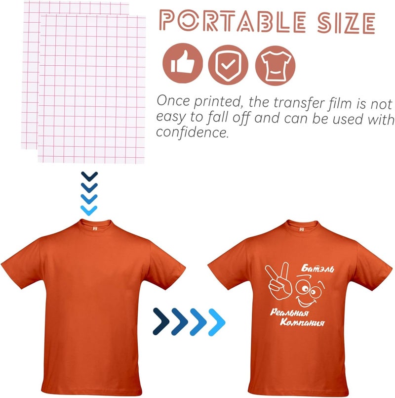 Angoily 5pcs Htv Heat Transfer Paper Sheets for T-Shirt DIY Craft Iron Paper Sheets Heat Press Accessories Thermal Transfer for Clothing - Image 2
