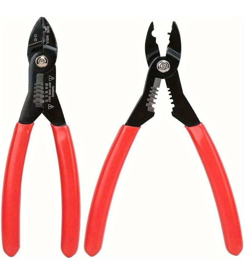4 In 1 Multi Wire Stripper 12 20 AWG Electricians Cable Stripper Electrical Stripping Crimping Tool Red - Image 5
