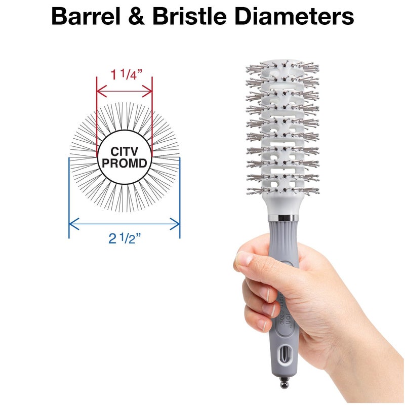 Olivia Garden Ceramic and Ion Turbo Vent Pro Hair Brush CITVPRO-MD (Medium 2 1/2") - Image 2