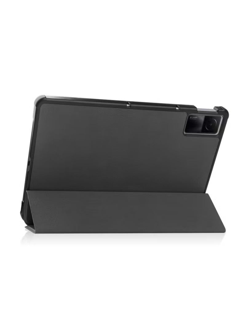 Flip Leather Case For Redmi Pad 10.61" 2022 Ultra-Thin Shockproof Fold Stand Function Tablet Cover with Auto-Sleep/Wake - Image 4