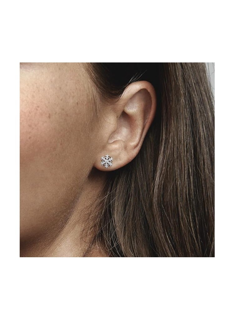 Pandora Sparkling Snowflake Stud Earrings