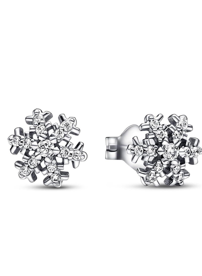 Pandora Sparkling Snowflake Stud Earrings