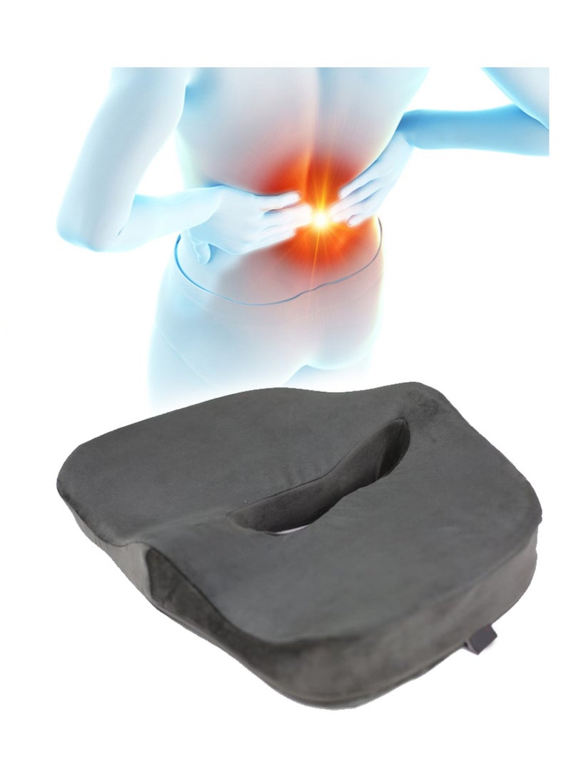 Max Comfort Coccyx Seat Cushion for Back and Coccyx Pain Prevention - Memory Foam  - Image 3