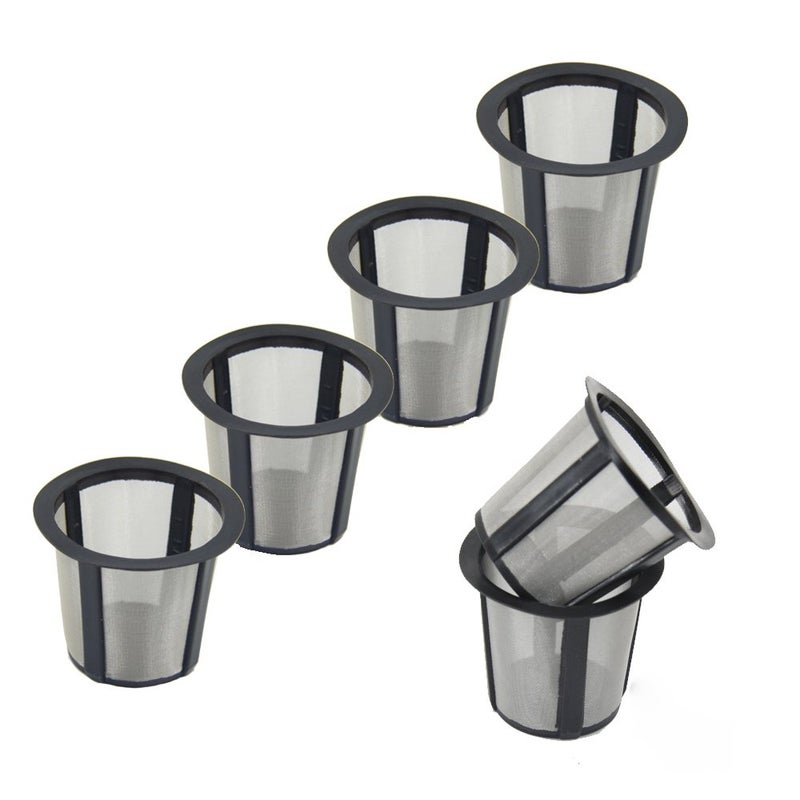 WOTW Reusable Coffee Filter Set Replacement Filter for Keurig My style Filter Housing Fits B30 B40 B50 B60 B70 Series Design3