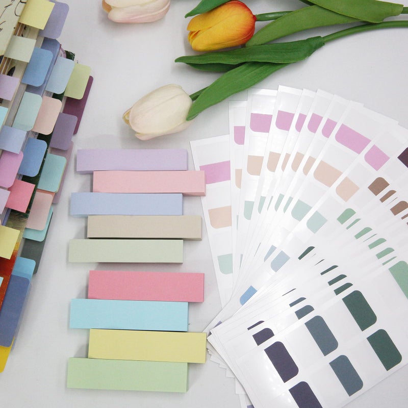 Potanro 1140PCS Sticky Index Tabs, Colourful Tabs for Notebooks, Page Markers Sticky Tabs, Book Tabs, Tabs for School Office, Classroom, Home Meetings - Image 3