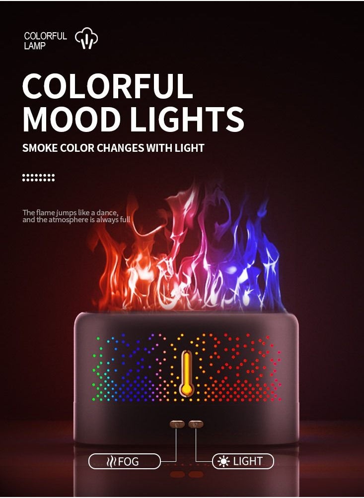 Sunhome Simulation Flame Air Aromatherapy Humidifier 200ml 4.5W LU1524-5 White  - Image 4