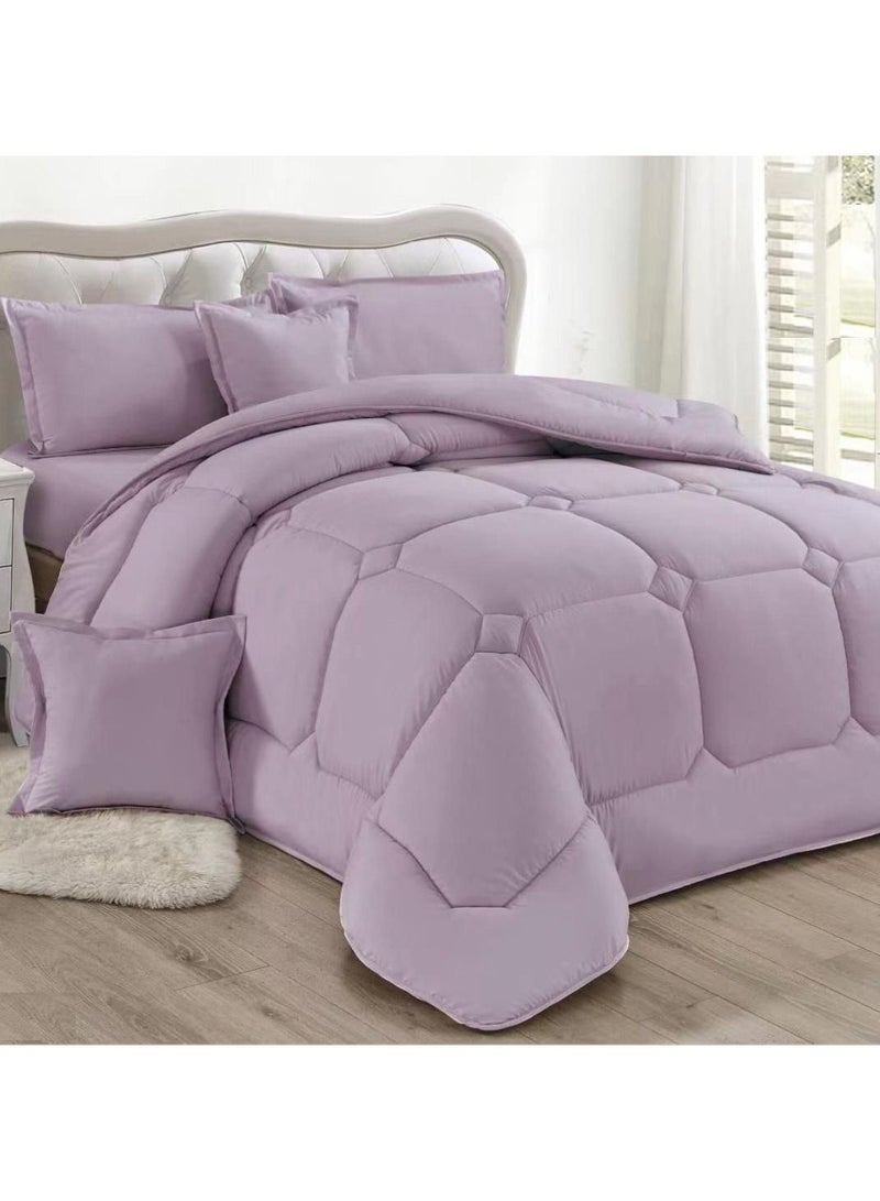 Hours Comforter set by Hours 6 plain pieces king size  - Image 1