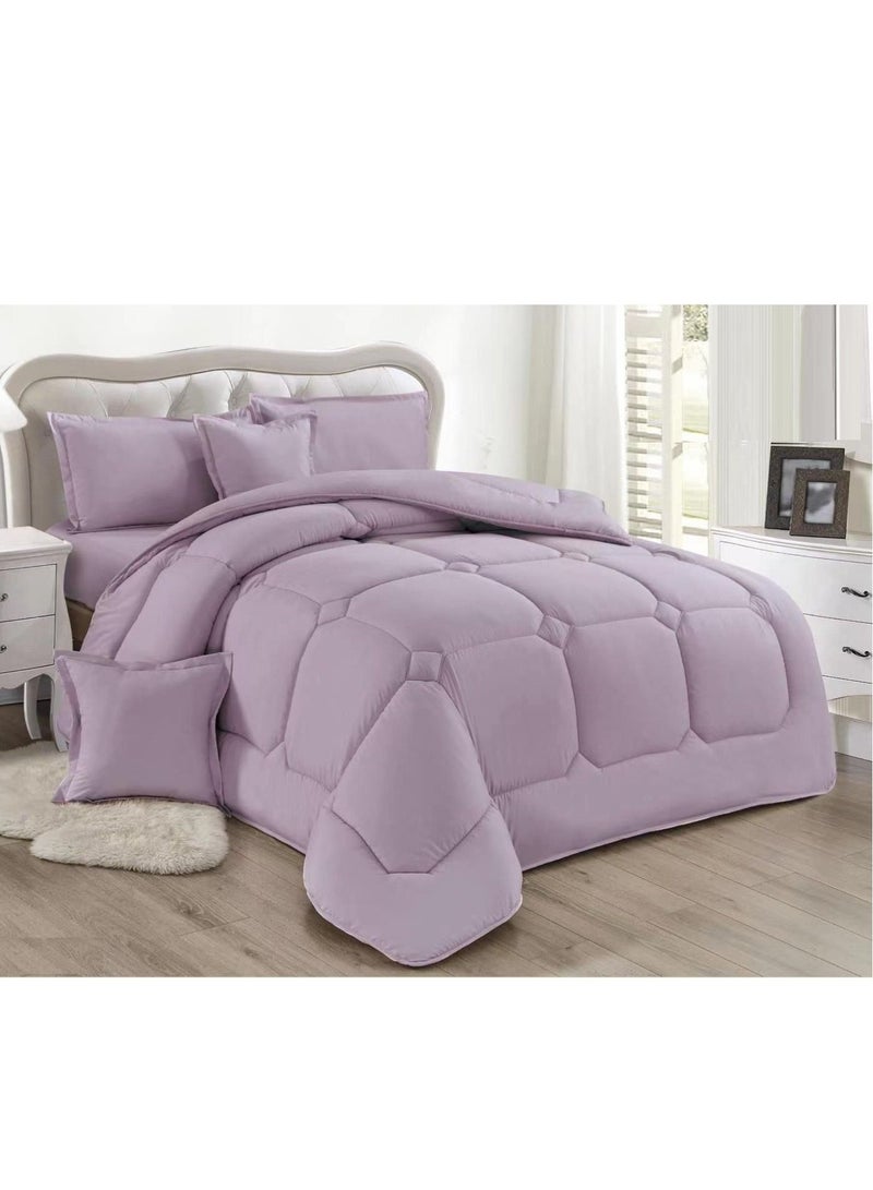Hours Comforter set by Hours 6 plain pieces king size  - Image 3