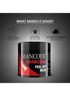MAN CODE Mancode Charcoal Peel Off Mask For Men & Women; Removes Blackheads And Whiteheads; Active Cooling Effect; Deep Skin Purifying Cleansing 100Gm  - Image 5