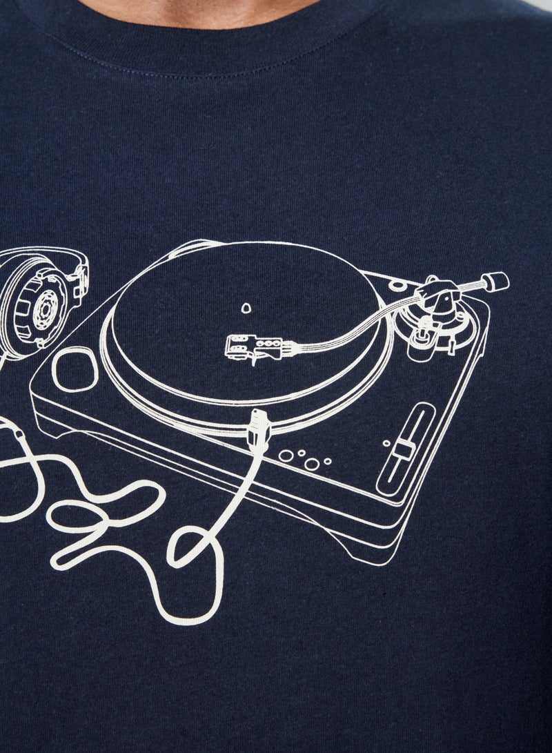 French Connection Short Sleeve Printed T-Shirt - Image 4