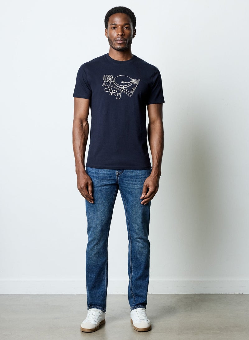 French Connection Short Sleeve Printed T-Shirt - Image 2