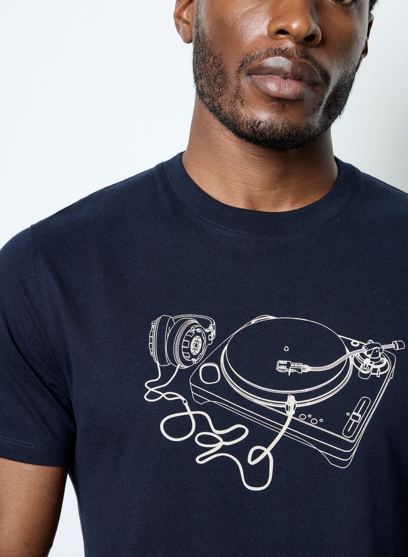French Connection Short Sleeve Printed T-Shirt - Image 3