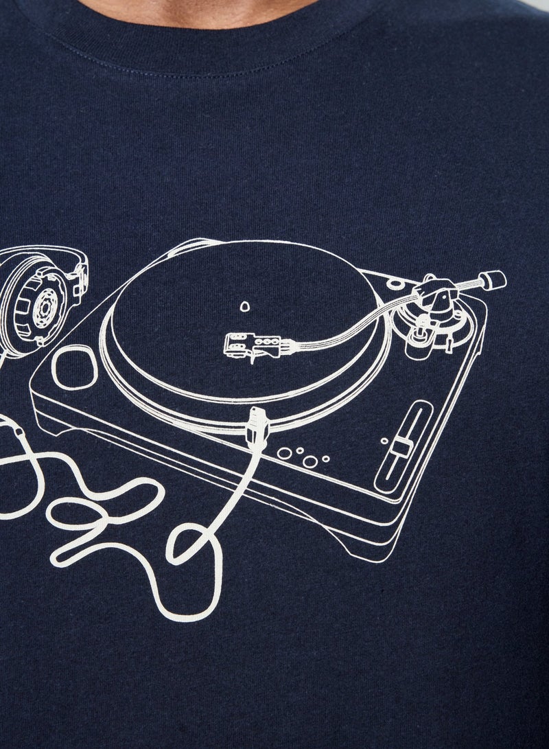 French Connection Short Sleeve Printed T-Shirt - Image 4