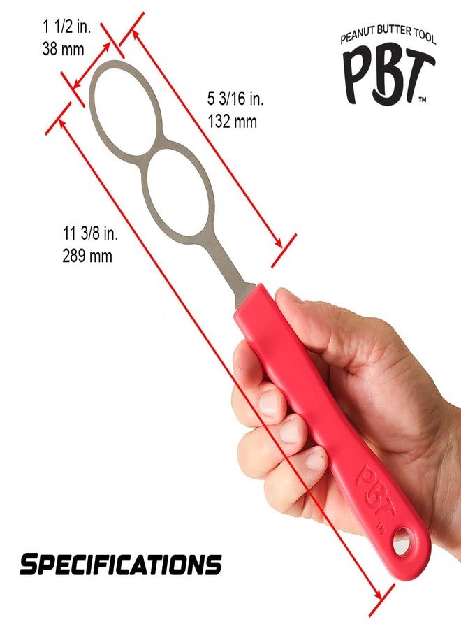 PBT - Peanut Butter Mixer, Stainless Steel Stirring Tool for Natural Peanut Butter, Dough, Yogurt, Sauces, and More - Fits Any Container Size, Less Mess, Dishwasher Safe (WHITE) - Image 3