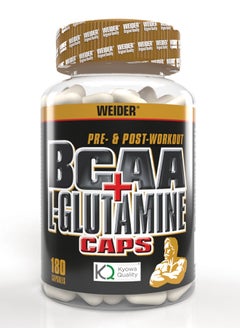 BCAA + Glutamine, Recovery, Strength, Endurance, 180 Capsules