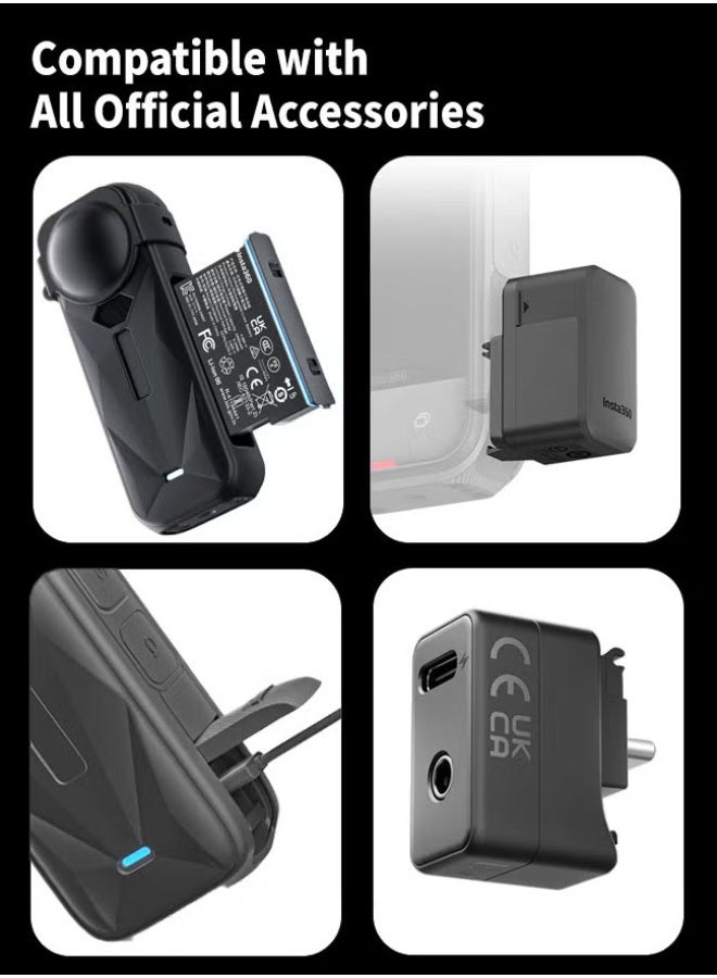 Insta360 X5 Full Protection Kit for Middle East Use - Silicone Cover, Lens Guard, Screen Protector, Dust & Shock Resistant Travel Essentials - Image 3