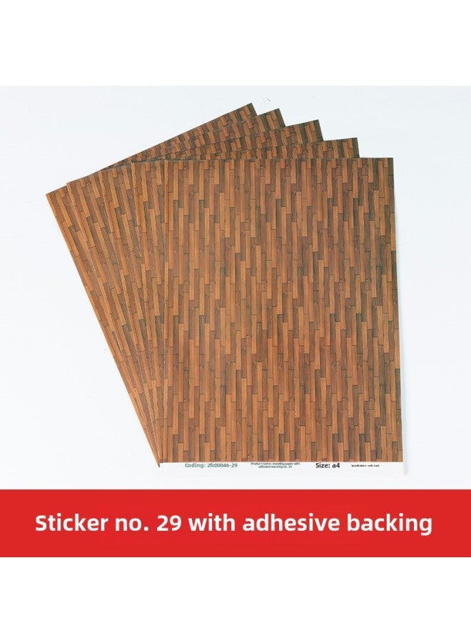 DIY Handmade Architectural Sand Table Model Scene Material With Adhesive Sticker Indoor And Outdoor Floor Wallpaper Self-adhesive Wallpaper-Color:With Adhesive Sticker No. 29 1  - Image 1