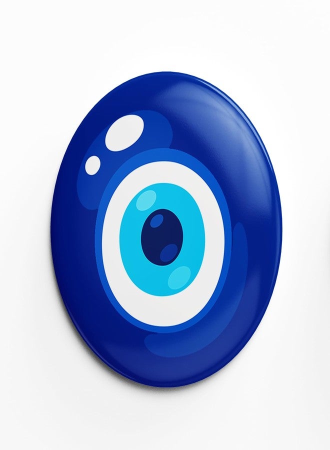 JIGARI Evil Eye Fridge Magnet | 58mm Magnet for Fridge, Wardrobe, Office Cabinet | Protective Symbol for Home, Office & Kitchen Décor | Unique Gift Idea (Evil Eye - 01 (P43)) - Image 1