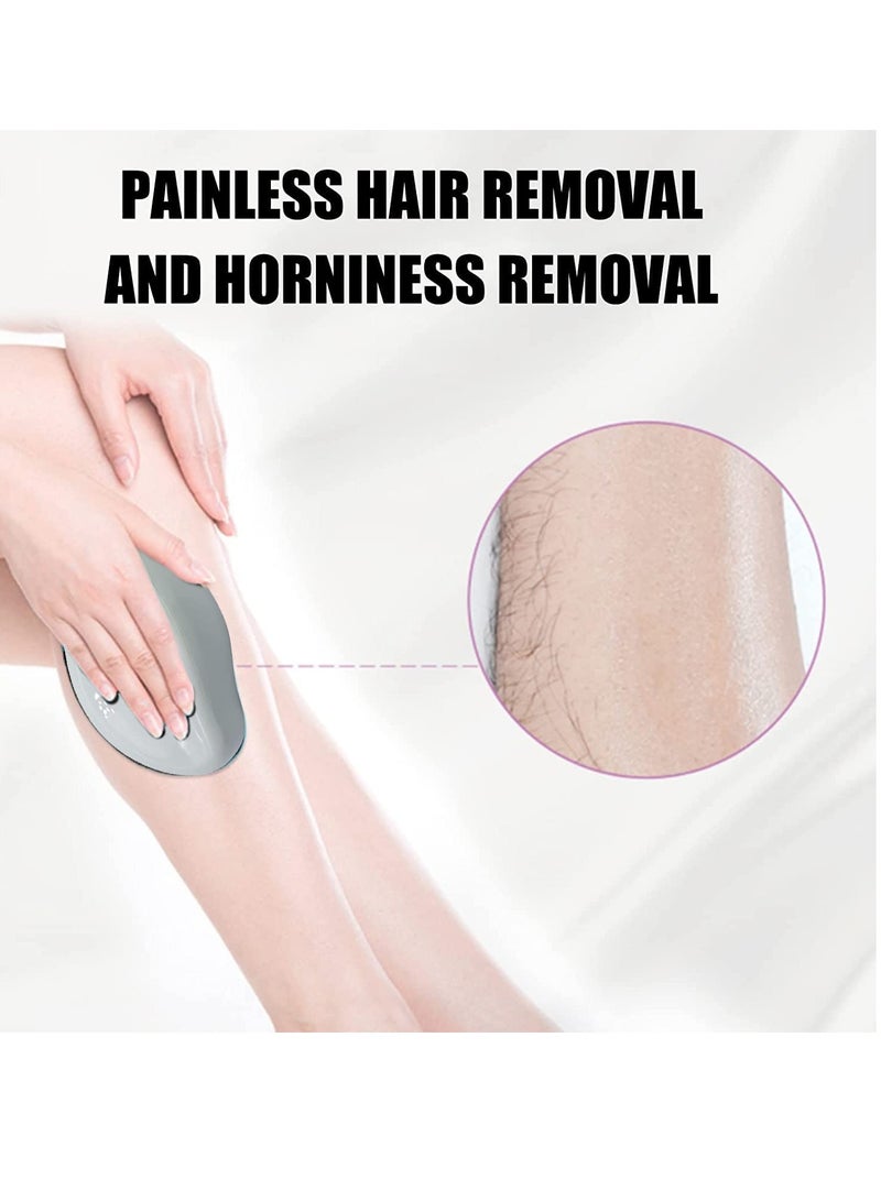 كاست ويف ممحاة شعر كريستالية حقيقية، ممحاة إزالة الشعر السحرية، أدوات إزالة شعر كريستالية غير مؤلمة، بشرة ناعمة وملساء، إزالة شعر كريستالية سريعة وسهلة للرجال والنساء (أبيض) - Image 2