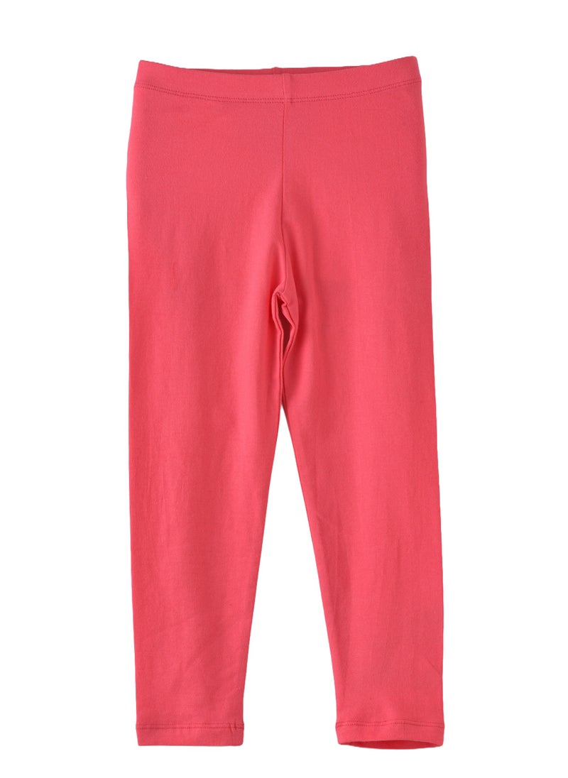 Jelliene Sunny Steps: Girls' Soft Cotton Leggings Comfy Summer Adventures  - Image 1