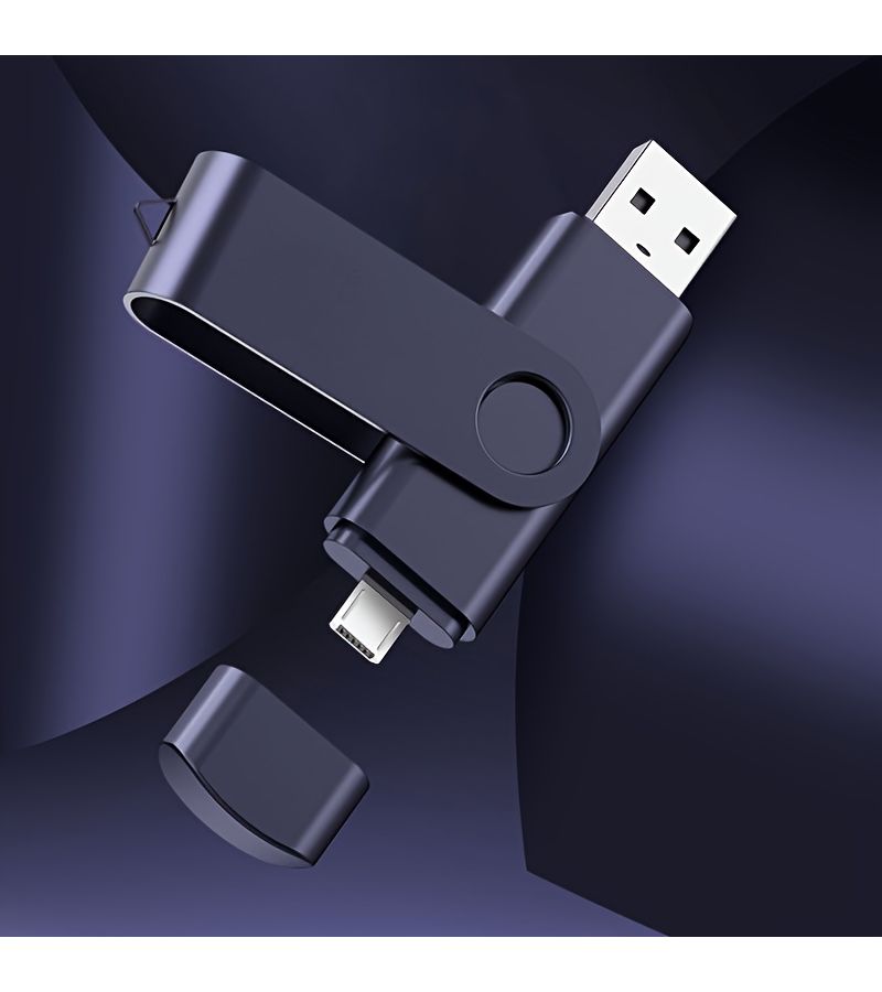 High Speed USB 2.0 Type C OTG Flash Drive 64GB Purple Dual Connection Function Fast Data Transfer Portable Memory Stick - Image 5