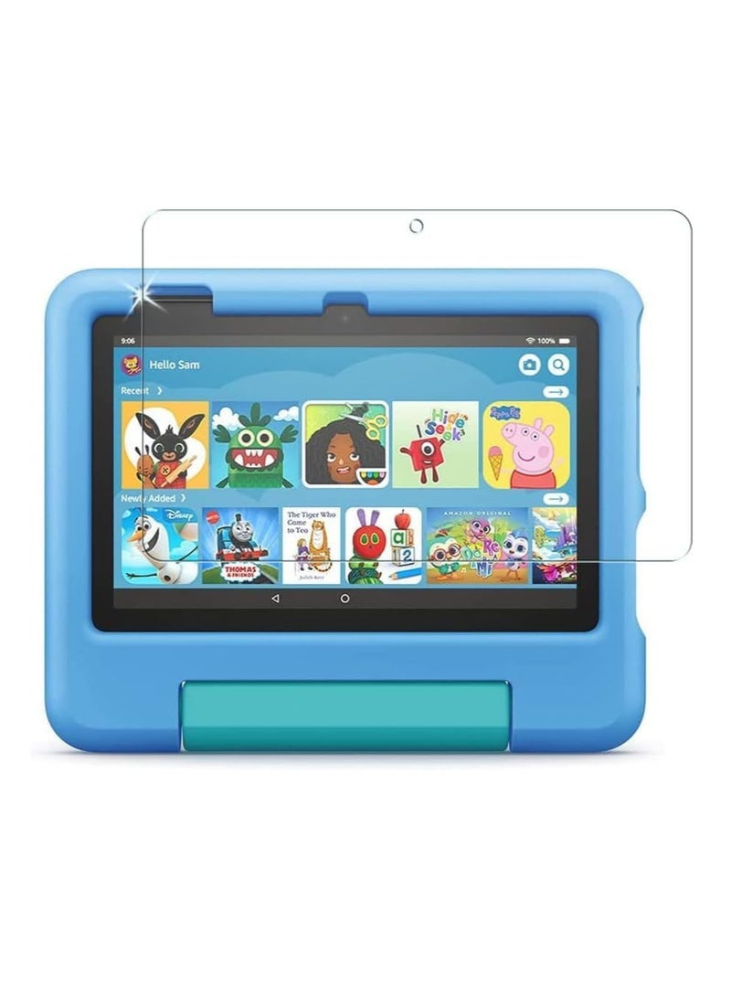 GLASS Edition fits All-New Fire 7" Tablet (2022 Release / 12th Generation) - Genuine Tempered Glass Screen Protector Cover [2.5D Round Edge] [9H] [Crystal Clarity] [Scratch-Resistant] - Image 1