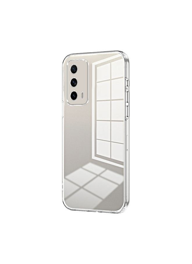 HuHa Case Cover For Realme X7 Pro Ultra Transparent Plating Fine Hole Phone Case Transparent 