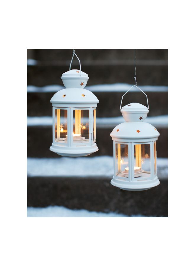 XiuWoo Metal Ramadan Lantern White/Clear 18centimeter - Image 4