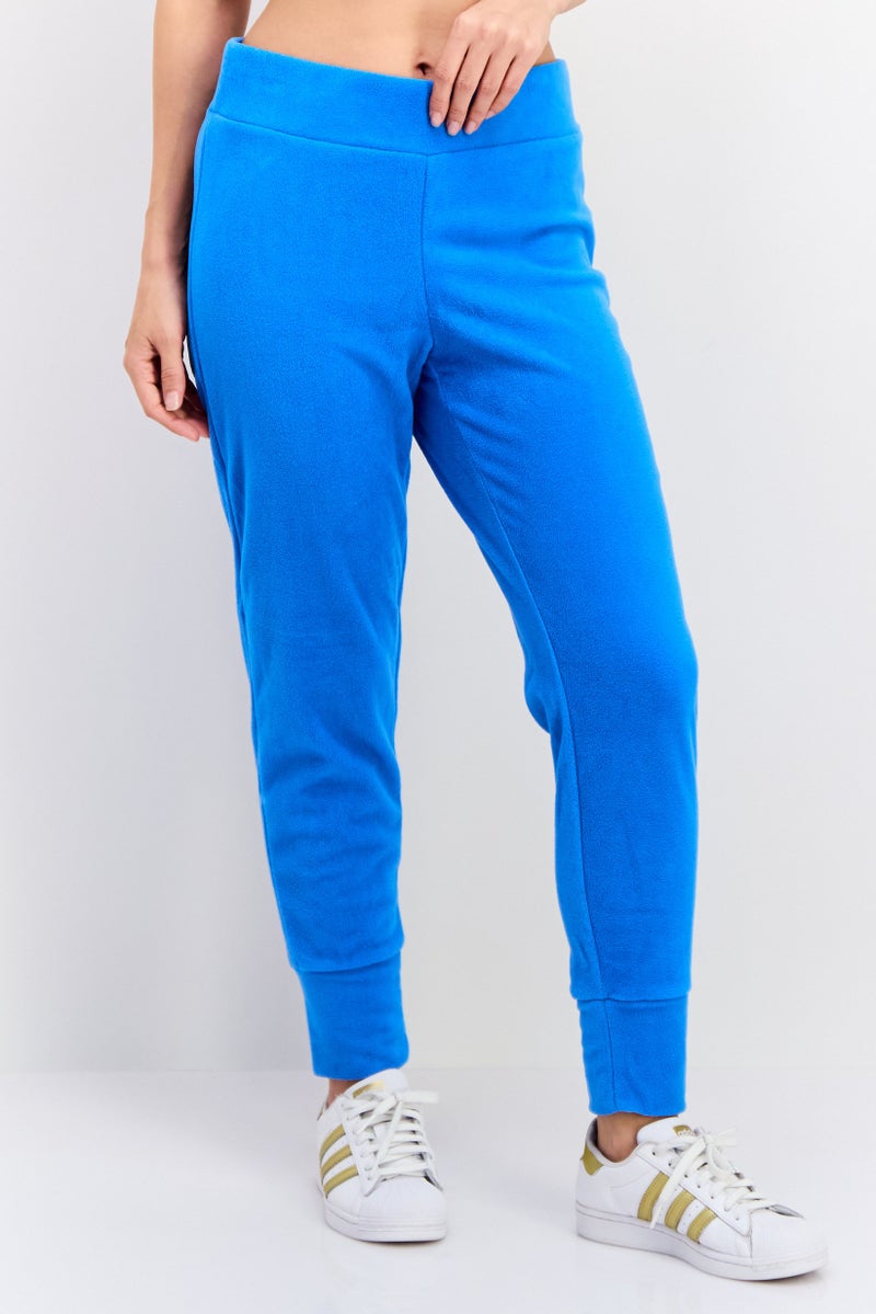 Jones New York Women Regular Fit Textured Jogger Pants, Blue - Image 1