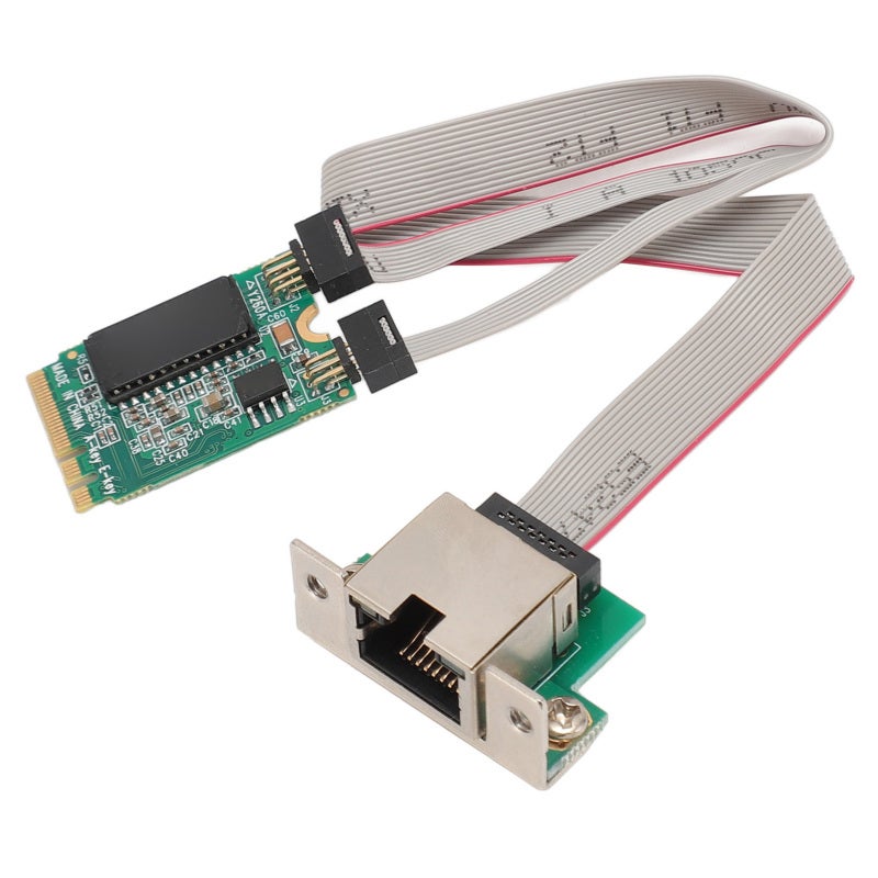 Gigabit Network Card M.2 A+E Key Slot Single RJ45 Port I210AT Chip - IEEE 802.1q VLAN Support Gigabit Ethernet Network Adapter for Industrial Computers - Image 1