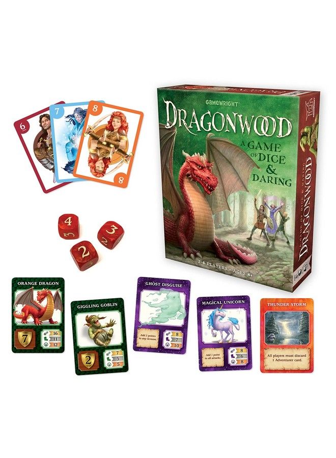 Gamewright Dragonwood A Game Of Dice & Daring Board Game Multi Colored 5" - Image 2