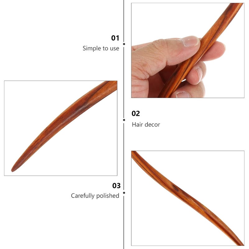 DOITOOL Ebony Hair Stick Hair Chopstick Classical Bridal Headdress Retro Hairpin for Women - Image 3