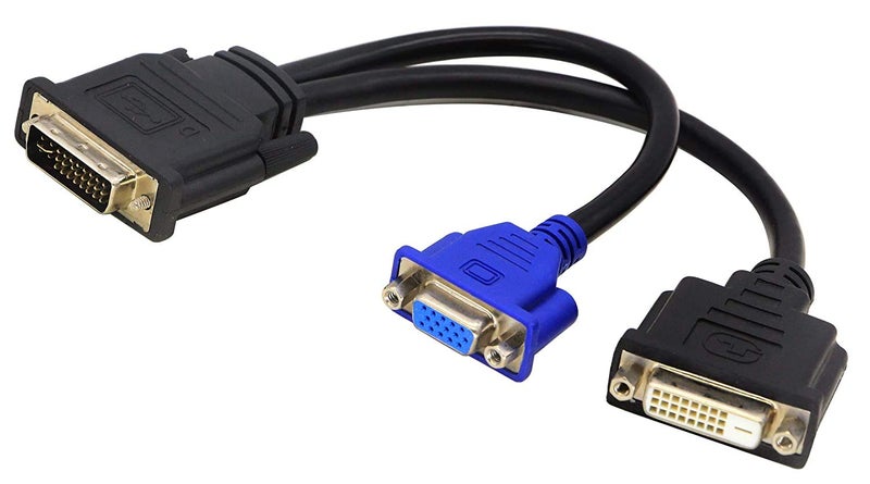 zdyCGTime Wyse 10 Inch DVI-I to DVI-D and VGA Y Splitter Cable - Dual Monitor Compatible with Dell OptiPlex GX620 SC280 and More - Image 4