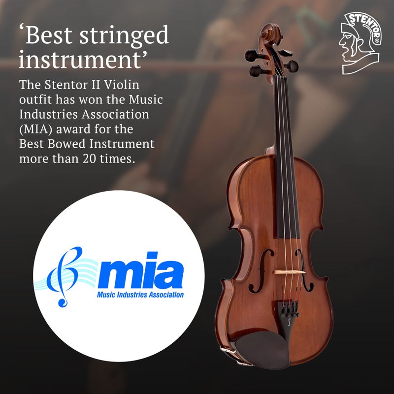 Stentor, 4-String Violin, Brown, 1/2 (1500 - Image 5