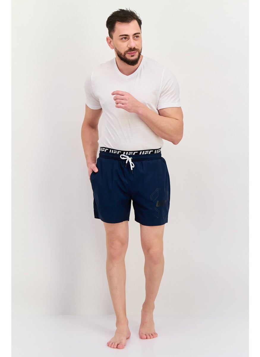Ufc - Men Brand Logo Board Short, Navy - Image 1