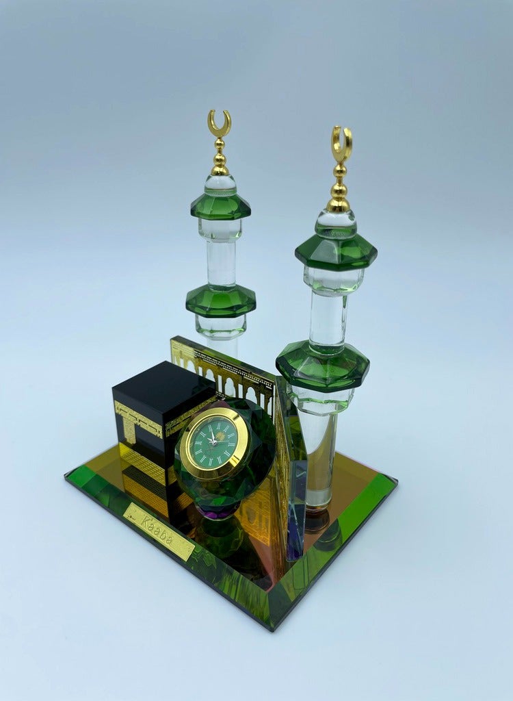 Ismail White Crystal Model, Muslim Sacred Architecture, Desktop Art, Office Decoration, Pilgrimage Souvenir - Image 2