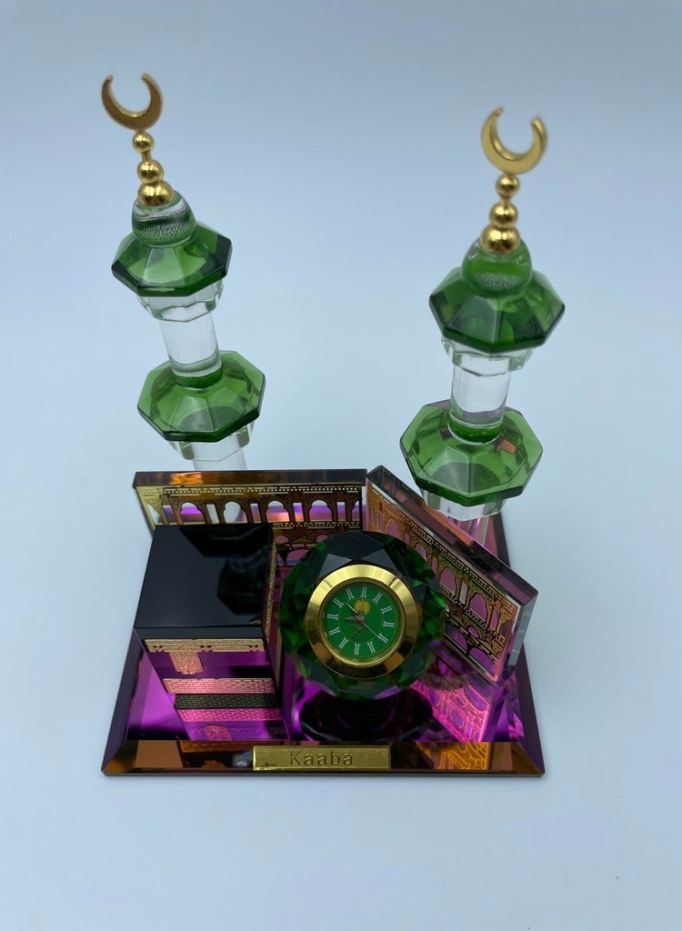 Ismail White Crystal Model, Muslim Sacred Architecture, Desktop Art, Office Decoration, Pilgrimage Souvenir - Image 4