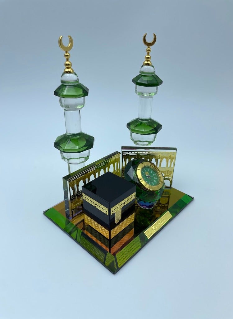 Ismail White Crystal Model, Muslim Sacred Architecture, Desktop Art, Office Decoration, Pilgrimage Souvenir - Image 3