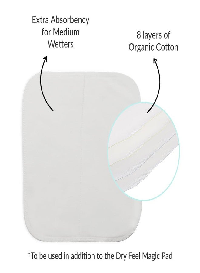 سوبربوتمز وسادة امتصاص فائقة للأطفال من سوبربوتومز لحفاضات القماش | قابلة للغسل وإعادة الاستخدام، مصنوعة من القطن العضوي، عالية الامتصاص | سهلة الغسل وسريعة الجفاف، قطعة واحدة - Image 3