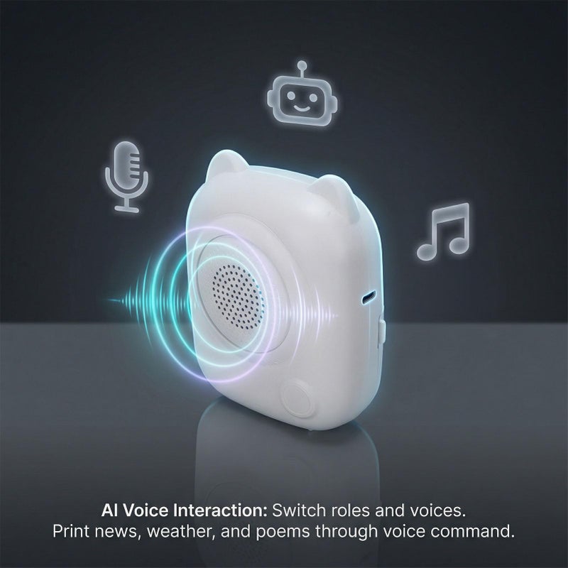 Upgraded AI Voice Thermal Printer Portable Wireless No Ink For Home Office Use - Image 5