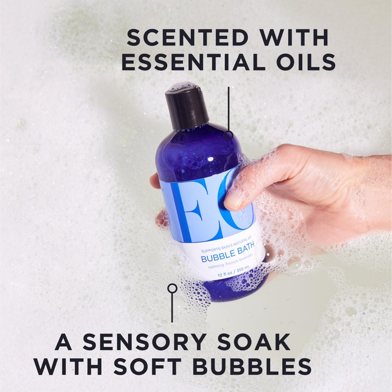EO Bubble Bath, 12 Ounce (Pack of 1), French Lavender, Organic Plant-Based, Botanical Extracts - Image 2
