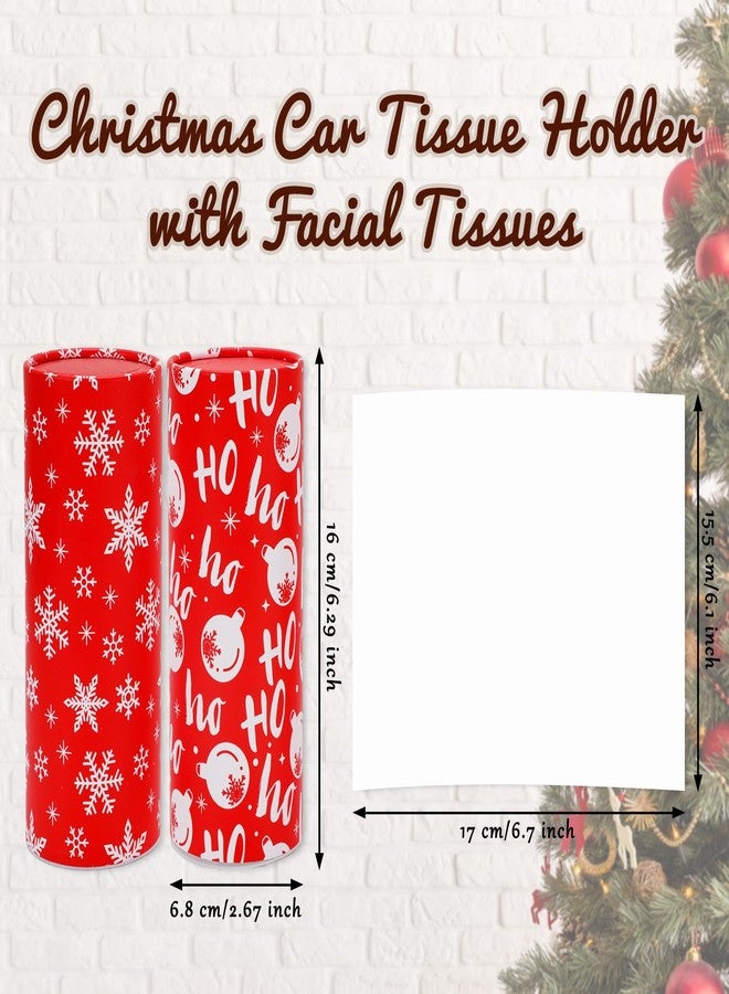 وولاين مجموعة مناديل ورقية للسيارة من والين، عبوة من 12 قطعة، بتصميمات عيد الميلاد، تتضمن مناديل ورقية للوجه، وكرة عيد الميلاد الشتوية، وندفة ثلج، ونمط مموج، وأنابيب مناديل للسفر، لتزيين السيارة والمنزل. - Image 2